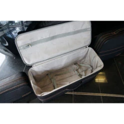 Fiat 124 Spider (EU-Version) - 3-tlg. Kofferset Kofferraum - Naht Mokka -Berühmtes Gepäck Geschäft 1050157 4