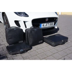 Jaguar F-Type (EU) Cabrio Bis 5/2016 - 4tlg. Kofferset Kofferraum - Silbergraue Naht/Futter Grau 13 Jaguar F-Type (EU) Cabrio Bis 5/2016 - 4tlg. Kofferset Kofferraum - Silbergraue Naht/Futter Grau -Berühmtes Gepäck Geschäft 1050632 6