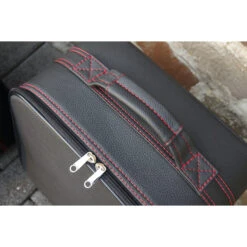 Jaguar F-Type Cabrio Ab 06/2016 (EU) - 4tlg. Kofferset Kofferraum - Silbergraue Naht/Futter Grau -Berühmtes Gepäck Geschäft 1050637 DSC03972