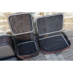 Jaguar F-Type Cabrio Ab 06/2016 (EU) - 4tlg. Kofferset Kofferraum - Silbergraue Naht/Futter Grau -Berühmtes Gepäck Geschäft 1050637 DSC03977