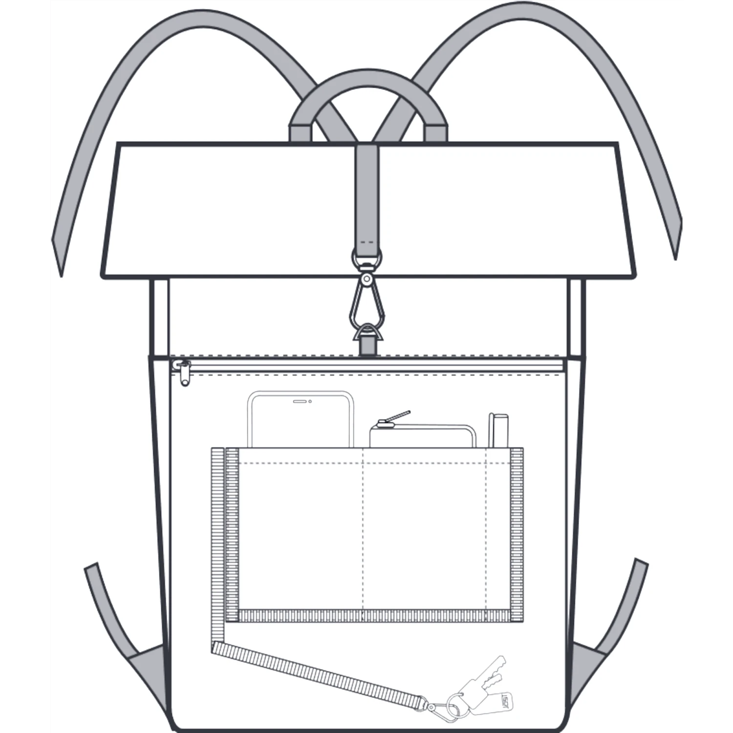 JOST STOCKHOLM Kurierrucksack - Schwarz 10 JOST STOCKHOLM Kurierrucksack - Schwarz – Bild 8