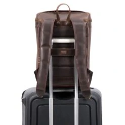 Leder Rucksack Siwa - Braun / Dots -Berühmtes Gepäck Geschäft 1051523 1120SIW016DOT5