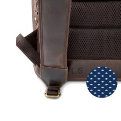 Leder Rucksack Siwa - Braun / Dots -Berühmtes Gepäck Geschäft 1051523 Siwa dots